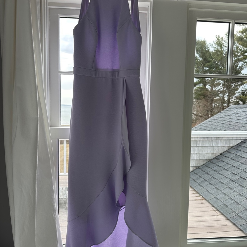 Elegant Lavender Halter Dress